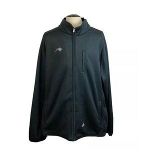 Adidas Orlando Magic Jacket Size 3XL Tall 3XLT Mens Warm Up Black Logo Plus
